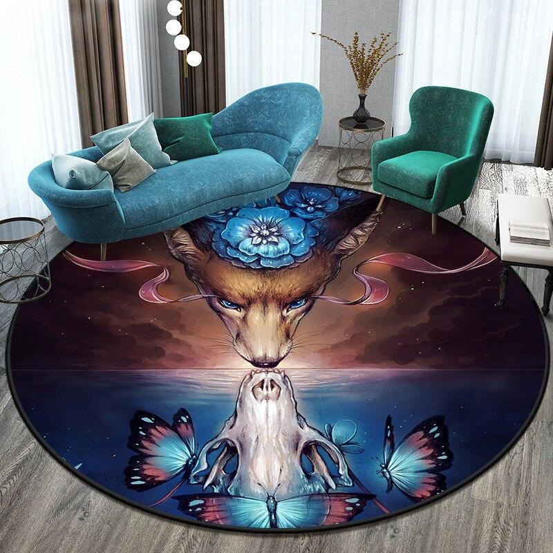 Hot Anime Tokyo Ghoul Round Carpet for Living Room Mat for Children Floor Rug Yoga Mat Bedroom E-sports Chair Mat Dropshipping
