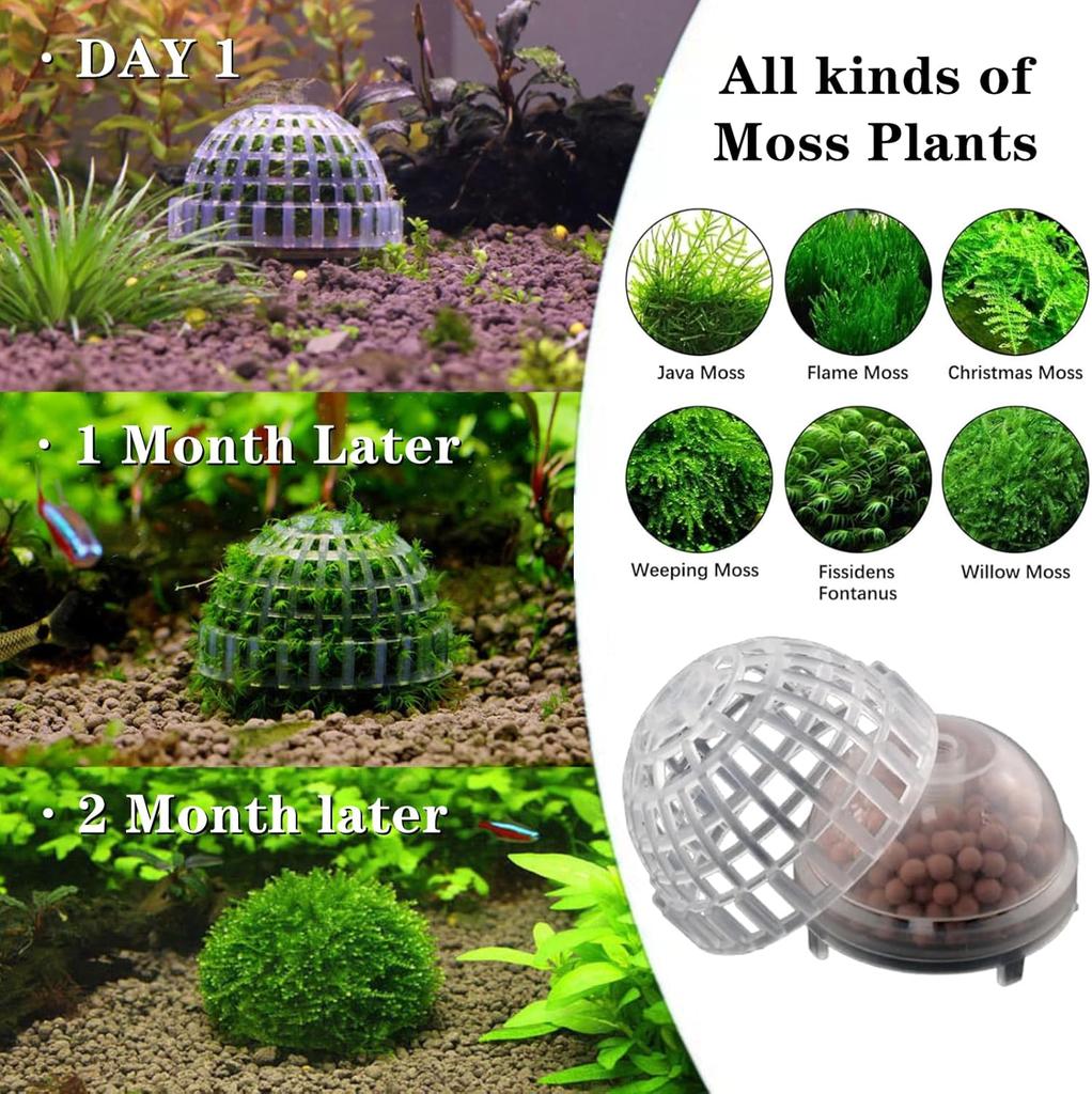 Plastic Aquarium Moss Ball Filter Aquatic Pet Supplies Decorations For Shrimps Fish Tank Pet Products Fish Tank Decor Moss Mold