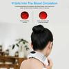 Electric Pulse Neck Back Massager Infrared Heating Pain Relief Relaxation Tool