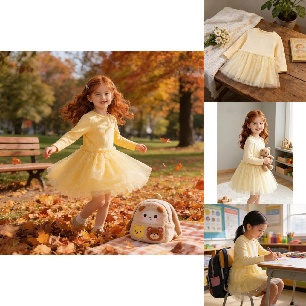 Girl Princess Dress With Cotton Fabric For Kids