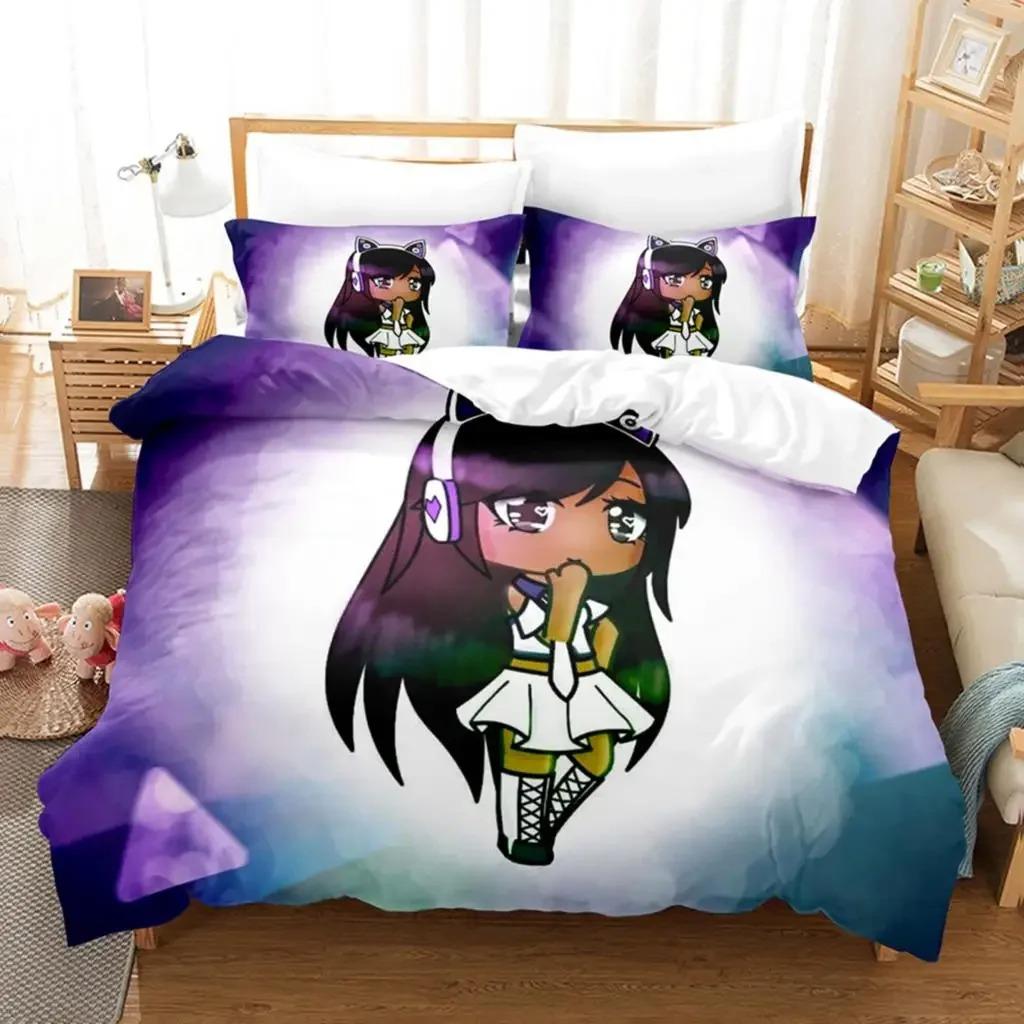 Three-Dimensional Print Pattern Anime Kawaii The Gacha Girl Bedding Sets Bedspread Cover Collection With Pillowcase Single Size Full Queen Size King