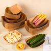 Disposable Kraft Paper Hotdog Boat Trays Eco Friendly Waterproof Food Packing for Food Festivals Street Vendor Use