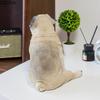Lovely Simulated Dog Statue Pug Dog Ornaments Desk Decoration Creative Animal Resin Sculpture Room Aesthetic Decor Furnishings