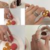 Fashionable Adjustable Open Geometric Ring For Women Elegant Statement Accessory
