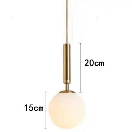 Lampa Suspendată Nordică Creativă din Sticlă pentru Living, Dormitor Principal, Simplă, Lumini Suspendate pentru Sală de Mese, Dormitor Noptieră, Candelabru Mic pentru Dormitor