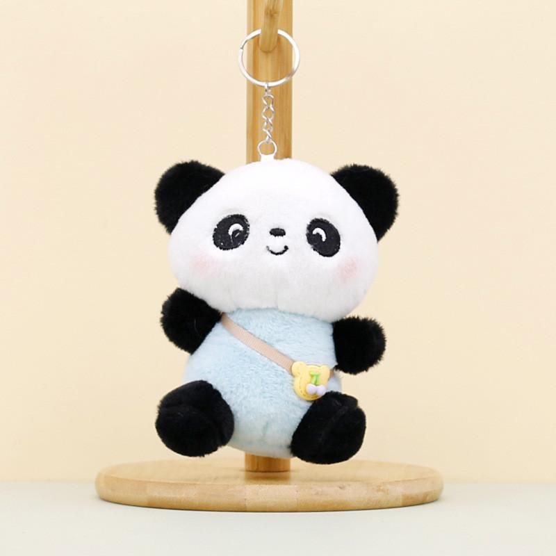 Cute Panda Plush Key Holder Soft Toy Adorable Bag Charm For Couples And Gifts