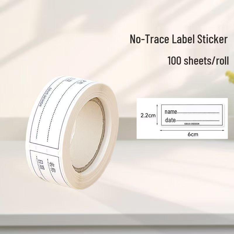 Waterproof Self-Adhesive Name and Memo Roll Stickers for Office Use