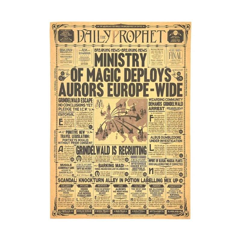 Гарри Поттер Ежедневный пророк Постер металлический Пожиратели смерти 20х30см, Магическое настенное искусство