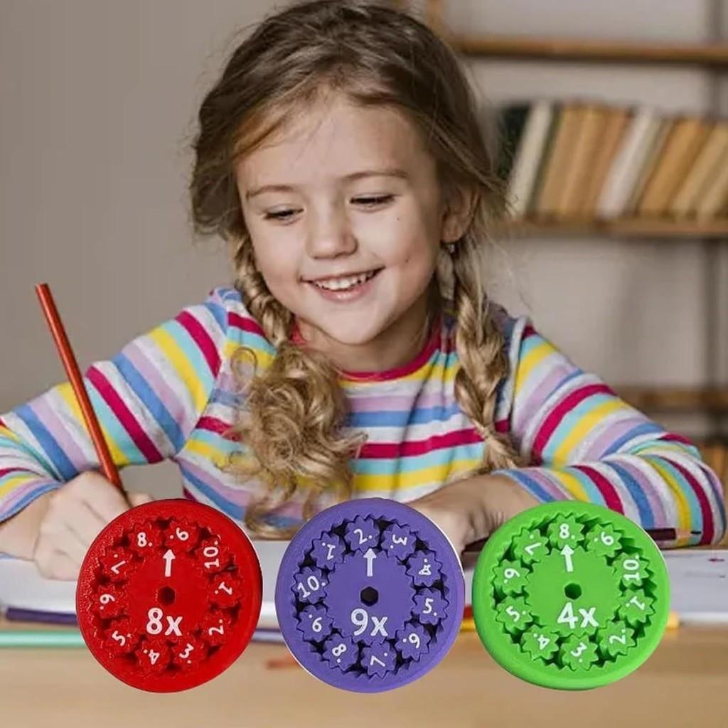 Educational Math Fidget Spinners For Learning Arithmetic With Colorful Plastic Material