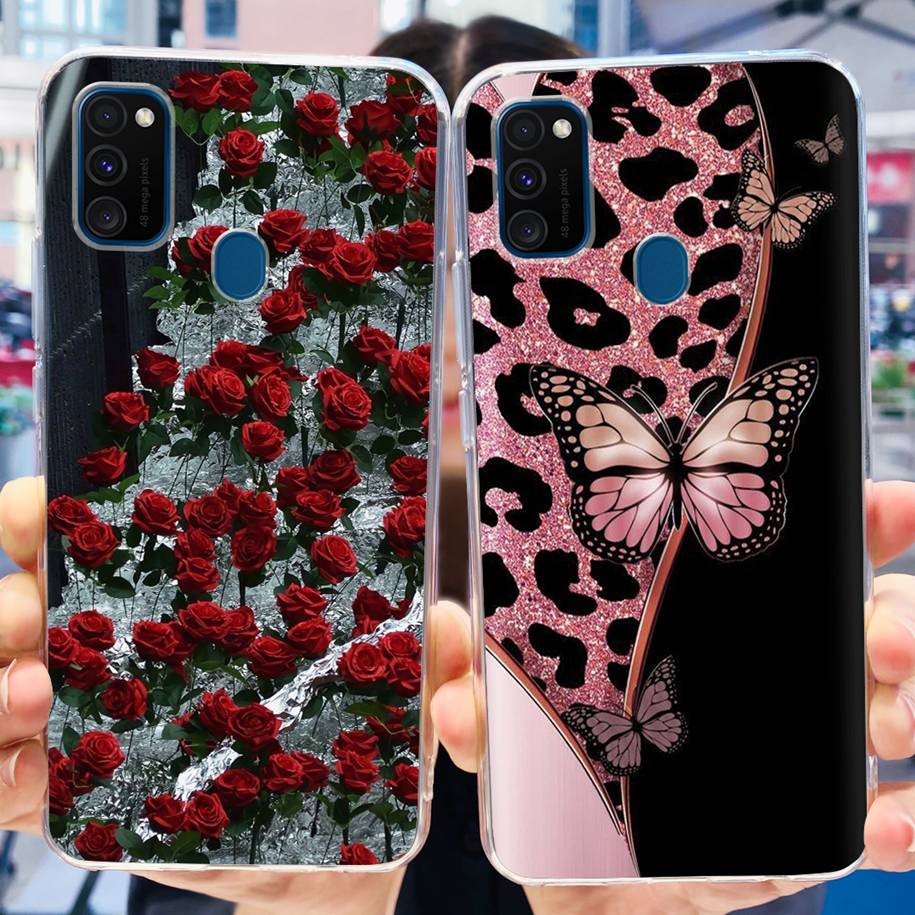 For Samsung M21 Case SM-M215F Silicone Soft Phone Cover For Samsung Galaxy M21 2020 Fundas Cartoon Coque For Samsung M 21 Bumper
