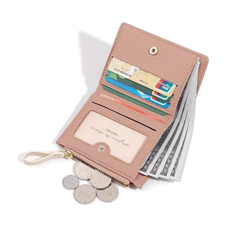 New Simple Women's Wallet, Fashionable Short Zipper Wallet Women's Multi-functional Change Bag