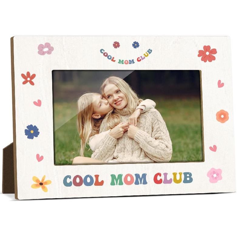 Mommy And Me Mom Picture Frame Wooden Photo Frames 4x6 for Mothers Day Picture Frame Desk Pictures Frames for Mother's Day Decorations for Mothers