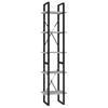 5 Shelf Bookcase Concrete Grey 40 x 30 x 175 cm Engineered Wood