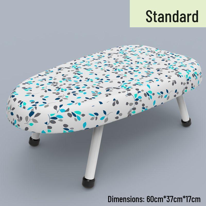 Compact Folding Ironing Board with Mini Iron Pad and Clothes Rack