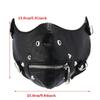 Maschera Sportiva Antipolvere Maschera in Pelle Borchiata, Maschera Punk Biker Motociclista Rock Mezza Faccia Costumi Cosplay di Halloween
