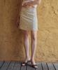 CITTA Floral Chiffon Midi Skirt_Cts634(Beige)