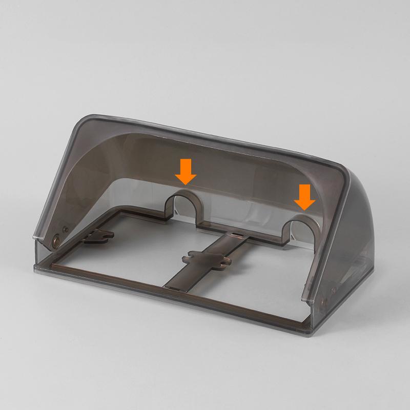 86 typ Wand Steckdose Wasserdichte Box Selbst-Adhesive Elektrische Stecker Abdeckung Bad Doppel Schalter Schutz Steckdose Spritzwassergeschützte Box