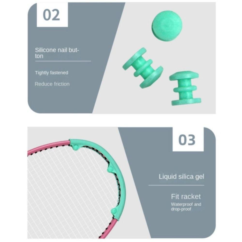 2pcs Anti-break Badminton Racket Head Cover Anti-collision Racket Head Protector Badminton