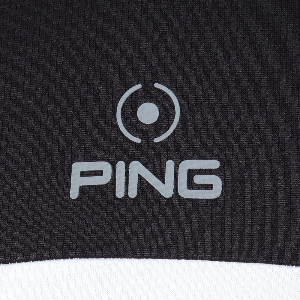 PING Apparel Short Sleeve Polo Shirt Lightweight and Golf Size M Men's (Sarai Tech Quick-Drying) / / 621-4160311 010_Black,