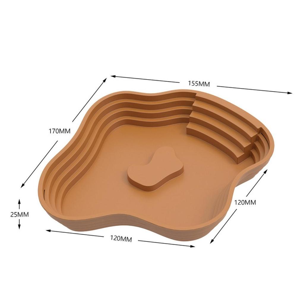 Reptile Bathing Pool with Ramp Tortoise Water Dish for Leopard Gecko Hamster