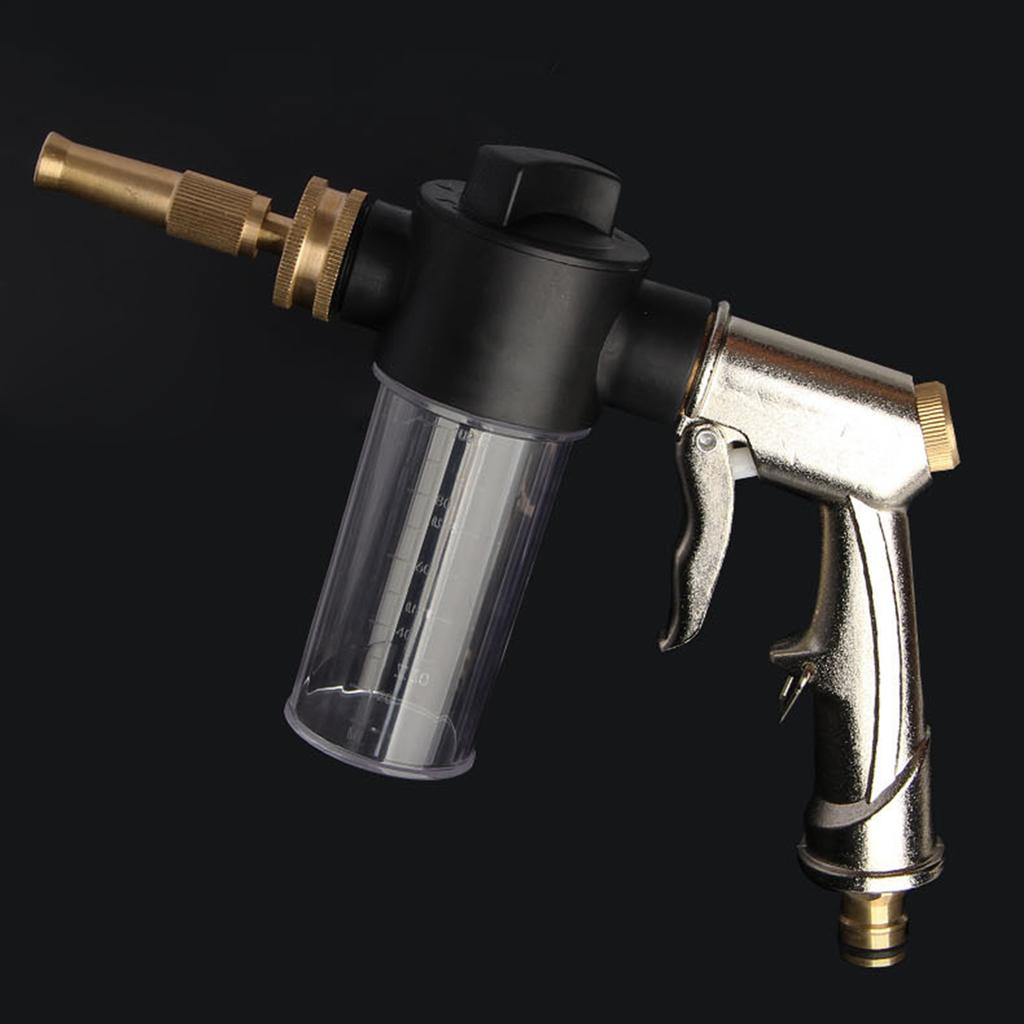 Ugello Spruzzatore per Tubo da Giardino 3,5oz Dispenser Sapone Pistola Schiuma ad Alta Pressione per Lavaggio Auto Giardinaggio e Doccia Animali