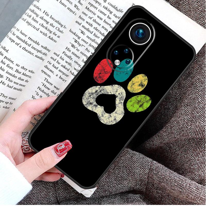 Dog foot print Paw Colorful Pattern Case For Honor Magic 5 6 7 8 Pro Honor Win RT X9d X9c X9b X9a X8c X8b 50 70 90 400 200 Lite