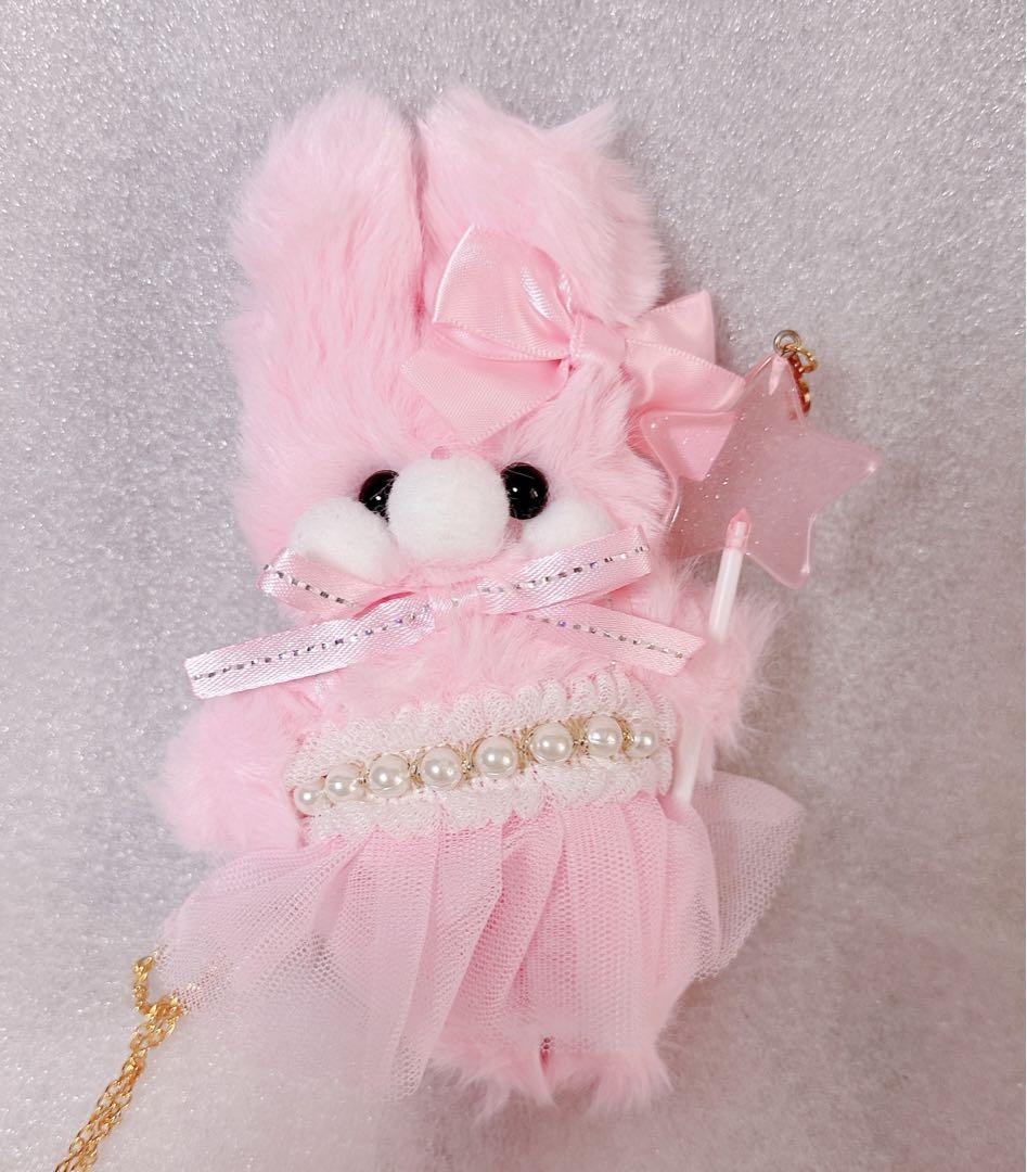 

[USED] fairyday rabbit artist wool felt teddy bear handmade stuffed toy