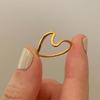 18K Gold Plated Abstract Seagull Geometric Ring - European & American Retro Fashion
