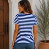 Women O‑Neck 3D Graphic Print T‑Shirt Short Sleeve Lightweight Summer Casual Loose Ladies Tops
