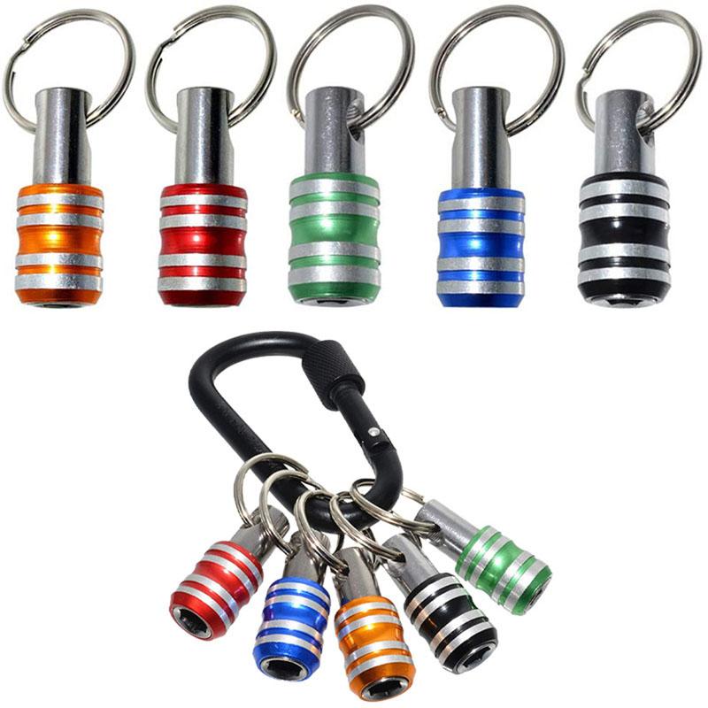 1/5PC1/4 zoll Hex Schaft Schraubendreher-bits Halter Verlängerung Bar Bohrer Schraube Adapter Quick Release Schlüsselbund einfach Ändern Adapter