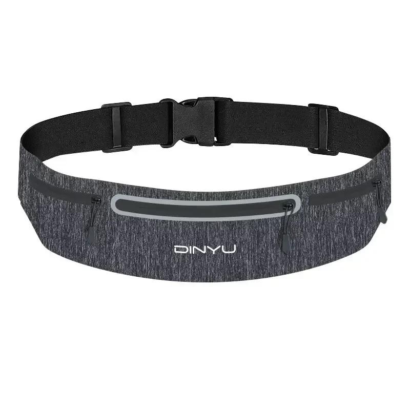 

Спортивная поясная сумка, поясная сумка, кошелек, регулируемая женская сумка для бега, поясная портативная сумка для тренажерного зала серый