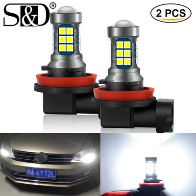 2 Stück H8 H11 H16(JP) Led-lampe 9005 HB3 9006 HB4 H7 Led Lampe 27SMD 3030 Auto Nebel Lichter Tagfahrlicht Auto Projektor objektiv Licht 12V 6000K