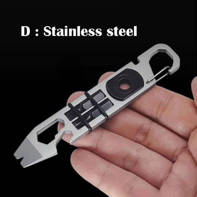 TC4 Titanium Alloy Ratchet Crowbar Screwdriver Riding Portable Multi-Function Maintenance Tool Outdoor Camping Batch EDC Tool