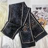 New Small Long Silk Scarf Women Tie Bag Headband Horse Printing Hairband Scarves Korean Style Neckerchief Ribbon Luxury Brand