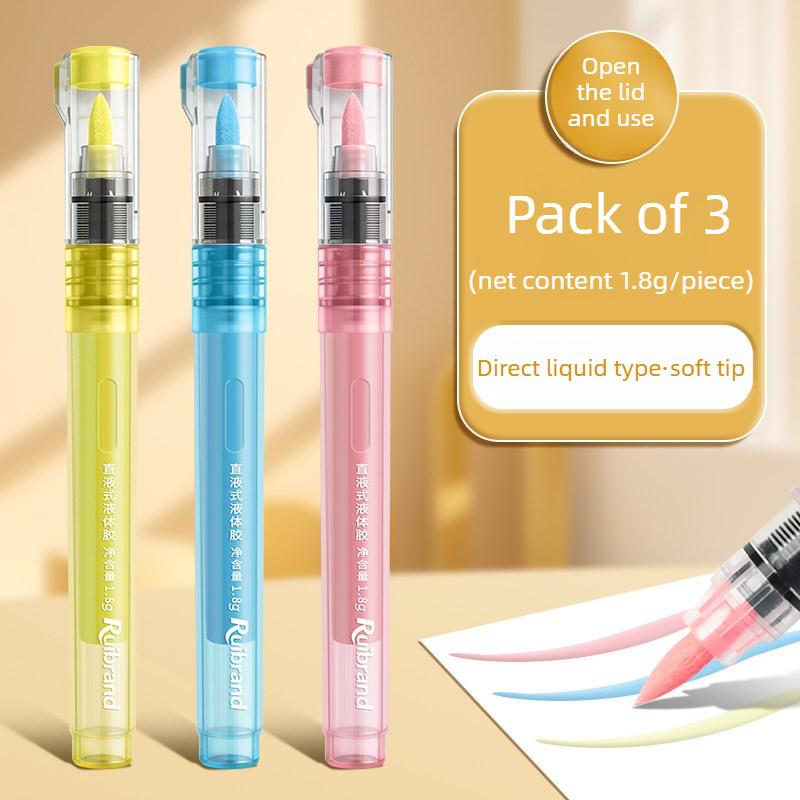 Liquid Glue Pen Washable Refillable High Viscosity Strong Adhesive Dot Glue Pen DIY School Office Supplies Stationery