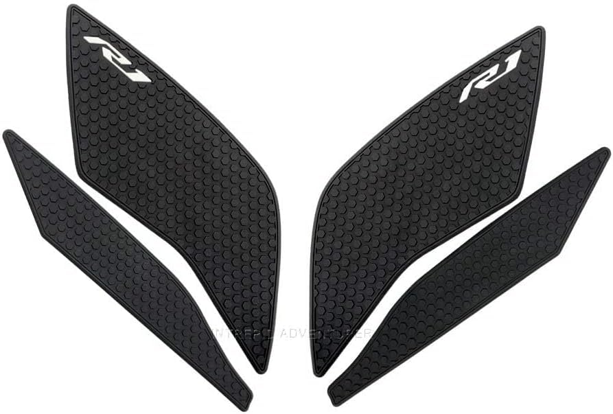 Motorcycle Fuel Tank Pad, Tank Protection Seal, Knee Grip Traction Pad, Anti-Slip for YZF R1, R1M, YZFR1, and YZF-R1 (2015-2021)