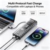 PD 61W 11W Fast Charging 18611 Battery Box Transparent Power Bank Case Solderless Digital Multi Fast Charge Protocol DIY Shell