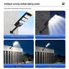 2024 LED Solar Street & Wall Light: Three-Sided Outdoor Waterproof Courtyard Fixture