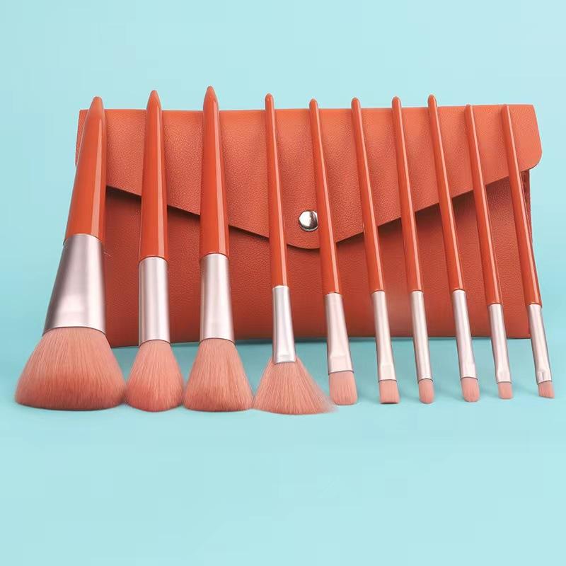 Soft Makeup Brush Set Pu Bag Loose Powder Brush Blush Brush Explosive Beauty Makeup Tool Set