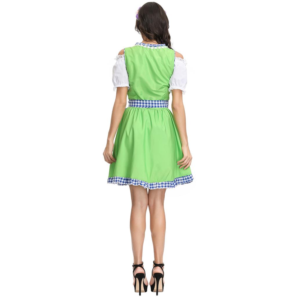 Large size German Munich Oktoberfest sexy maid costume, women's festival maid stage performance costume