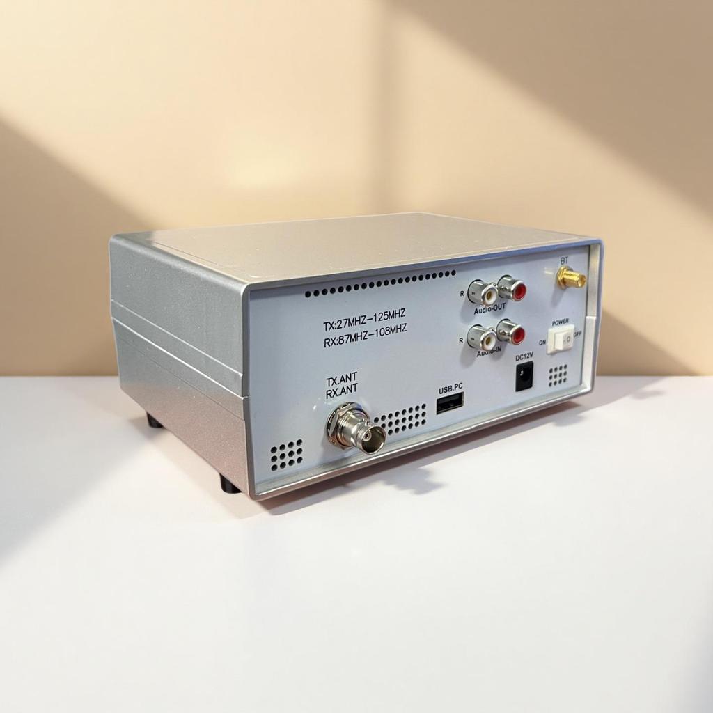 27MHz-125MHz FM Transmitter Radio USB Sound Card Bluetooth Music Player