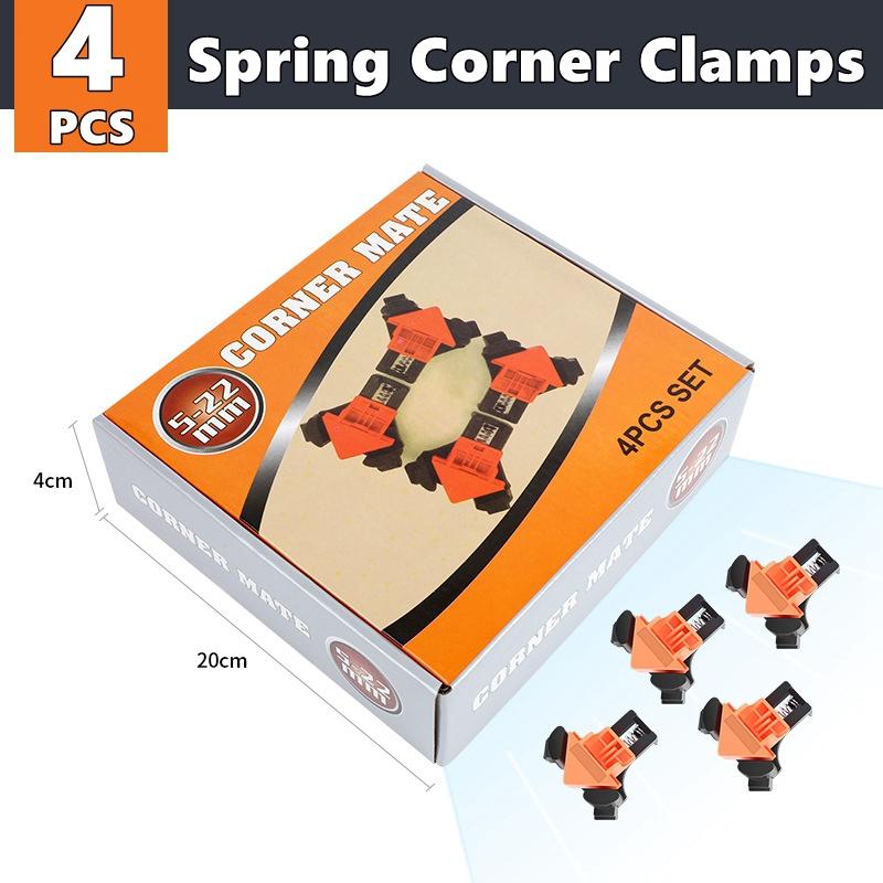 Xiaomi 1pc 4pcs Adjustable Corner Clamp for Woodworking,Reinforced Spring Lock 90-Degree Angle Clamps,For Frames,Cabinets,Furniture,DIY