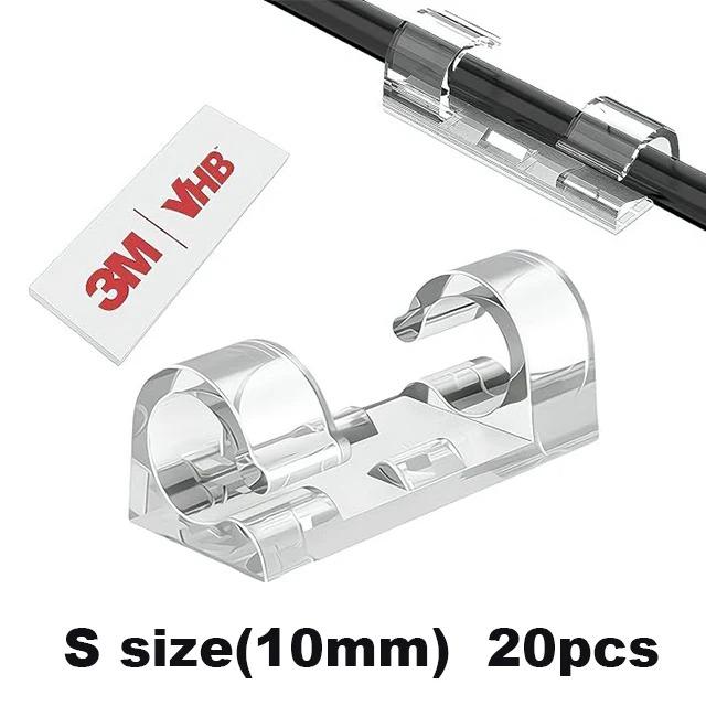 

UNTIOR 20/40 шт. Органайзер для кабельных зажимов, Держатель для падающего провода, Менеджер для шнуров, Самоклеящийся органайзер для кабелей, Фиксированный зажим, Намотка для проводов