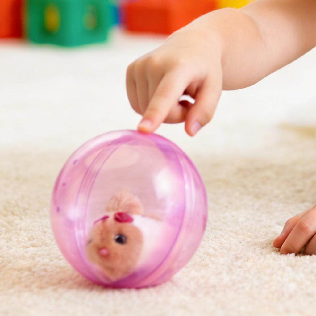 1pc Interactive Plush Toys Automatic Rolling Ball Hamster Realistic Electric Pet For Cat Dog Bunny Child Girl Boy House Playroom