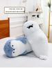Super Soft Large Sea Otter Plush Pillow - Cute Bed Backrest & Sleeping Toy