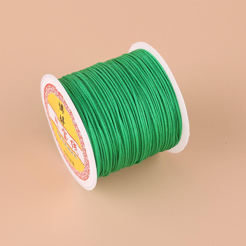 Boting Jade No. 72 0.8mm Nylon Thread for DIY Braided Cord Bracelet Weaving and Pendant Making.