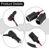 Car Cigarette Lighter 12V 24V Splitter Adapter W/ on Off Switch 1 Male To 2 Female Sockets Y Splitter Car Accessories 10cm
