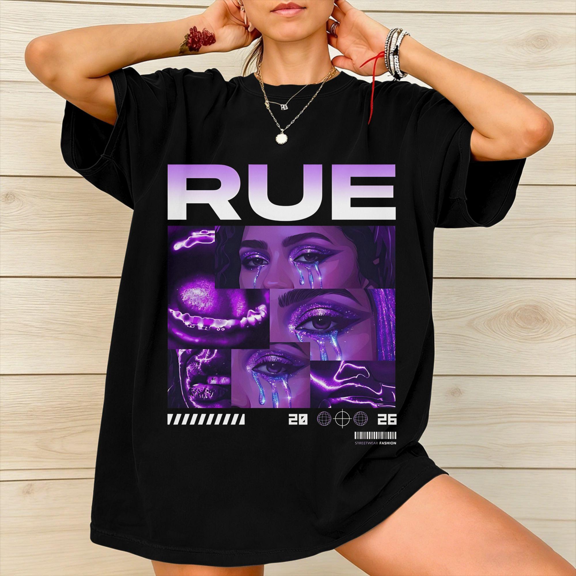 Ruby Rue Zendaya Apparel Unisex Women T Shirt 100 Cotton Tee Graphic Print Tops Tshirt S