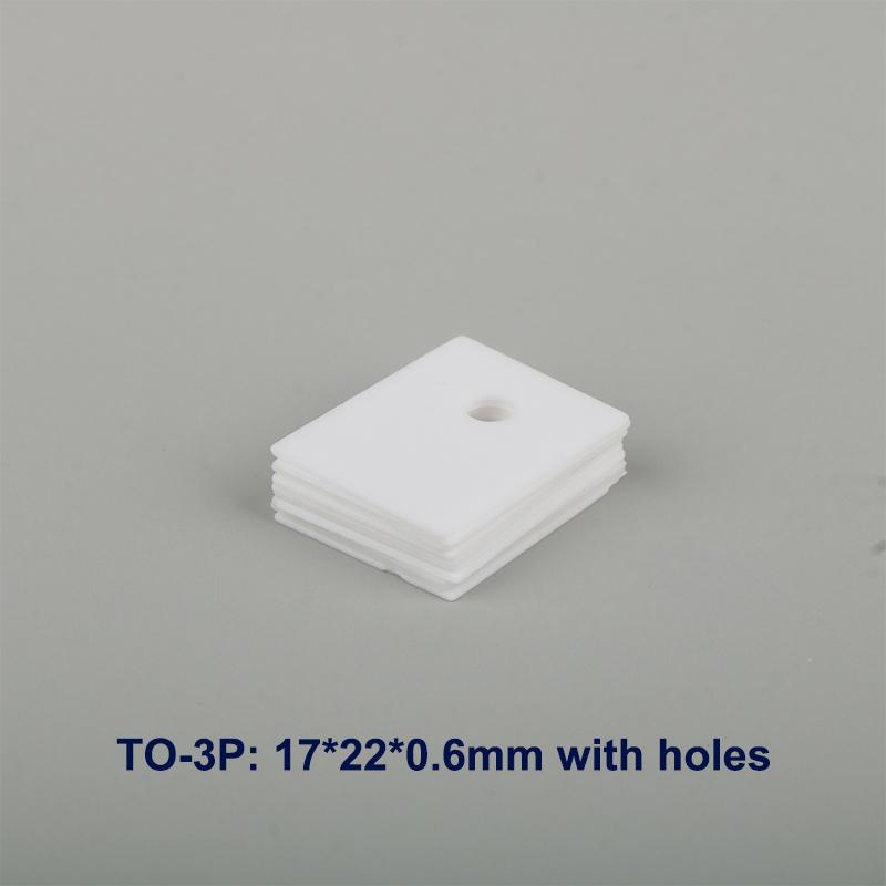 

10 шт. To-220/3P/3Pl/3Pii керамическая высокотеплопроводная триодная изоляционная прокладка 17*22*0.6mm