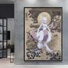 Print on Canvas  Gengar Classic Anime Posters Cartoon Character Picture HD Printing Retro Style Home Living Room Decor